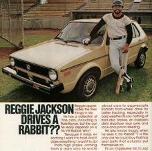 reggie jackson drives a rabbit